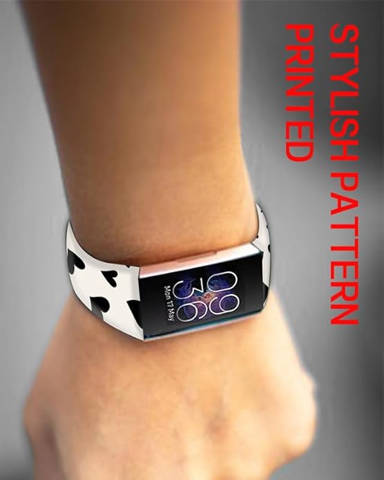 Sport Bands Compatible with Charge 6 /Charge 5 for Women Men,Soft Waterproof Replacement Straps