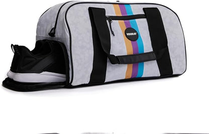 Vooray Burner Gym Duffel Bag, Gym Bag for Women and Men with Shoe Compartment, Weekender, Overnight