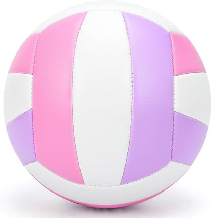 Beach/Water/Sand Volleyballs, Outdoor/Indoor Official Size, Soft Touch Volleyball for Beginners