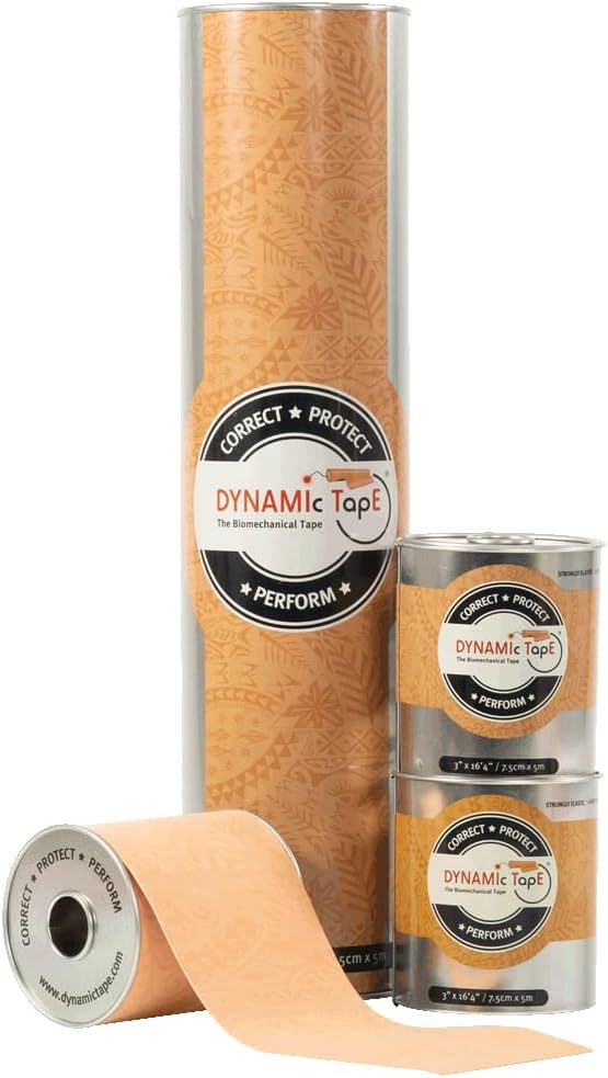 Dynamic Tape Original | Biomechanical Adhesive Tape | Physio Tape for Knee, Ankle, Shoulder, Leg