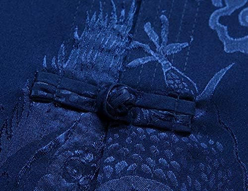 wecotton Tang Suit Men Hanfu Chinese Traditional Clothes Kung Fu Shirt Uniform Long Sleeved Coat