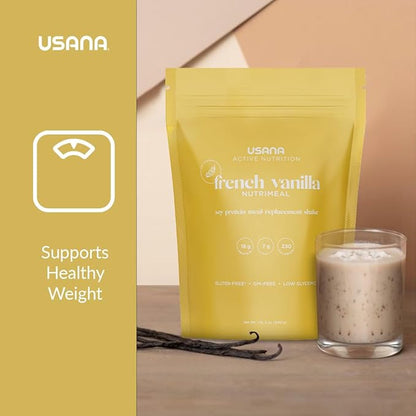 USANA Nutrimeal Meal Replacement Shake - French Vanilla - NON-GMO - Gluten Free - Low Glycemic