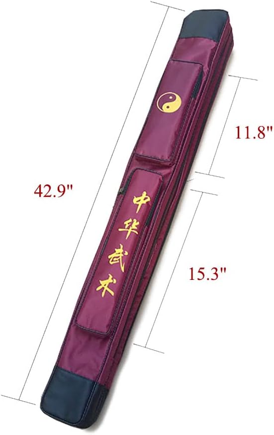 Sword Carrying Case - Waterproof Chinese Kung Fu Taichi Martial Arts Double Layer Carrying Shoulder