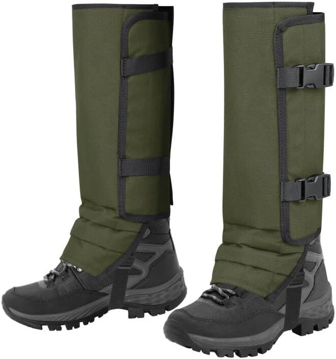 Snake Gaiters Leg Guards, Waterproof Snake Guards, Adjustable Snake Bite Protection for Lower Legs