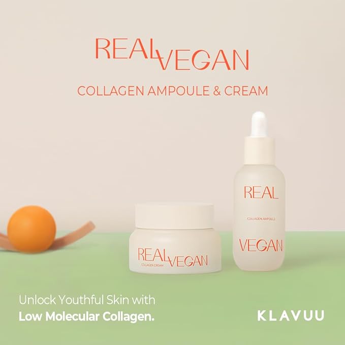 KLAVUU Real Vegan Collagen Cream - Enhances Skin Elasticity, Providing Deep Hydration to Dry Skin