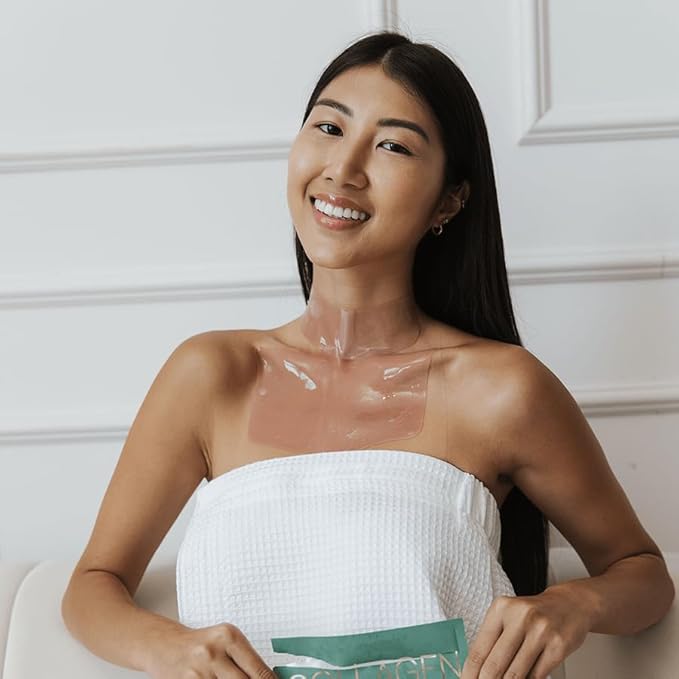 Karuna Skin - COLLAGEN Decollete & Neck Hydrogel Mask, 2-Piece Deeply Moisturizing Wrinkle Patches