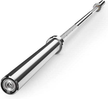 LIONSCOOL 7FT Olympic Barbell for Weightlifting, Power Lifting, 2 Inch Strength Training Bar for