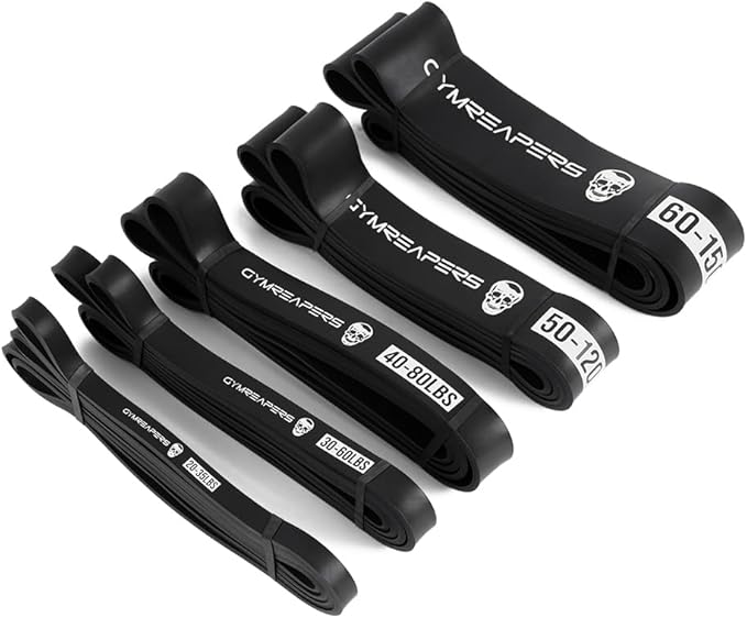 Gymreapers Resistance Bands for Working Out – Elastic Pull Up Exercise Assistance Bands Set for