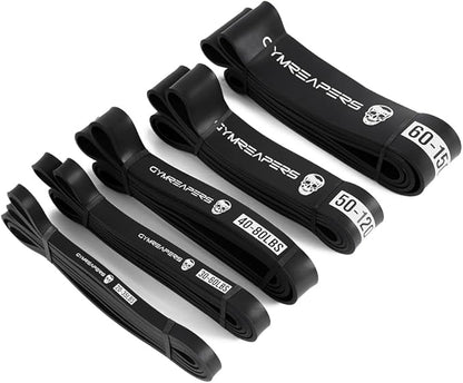 Gymreapers Resistance Bands for Working Out – Elastic Pull Up Exercise Assistance Bands Set for