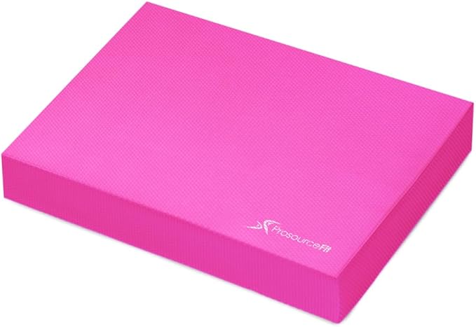 ProsourceFit Exercise Balance Pad – Non-Slip Cushioned Foam Mat & Knee Pad for Fitness and