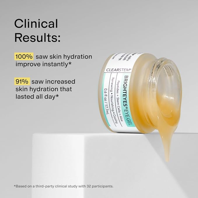 CLEARSTEM - BRIGHTEYES - Eye Gel - Nourishing Eye Cream - Lip Renewal - Cooling Gel - Stem Cells