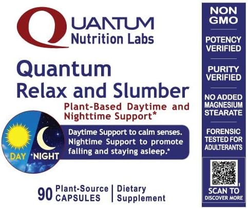 Quantum Nutrition Labs Quantum Relax and Slumber - Sleep Supplement with Magnesium Malate &