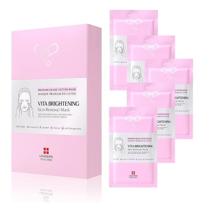 Leaders Insolution VITA Brightening Skin Renewal Mask | Vitamin C & Niacinamide for Dark Spot