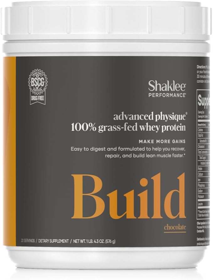 Shaklee - Performance® Advanced Physique® 100% Grass-Fed Whey Protein: Fast-Absorbing Formula - 20g