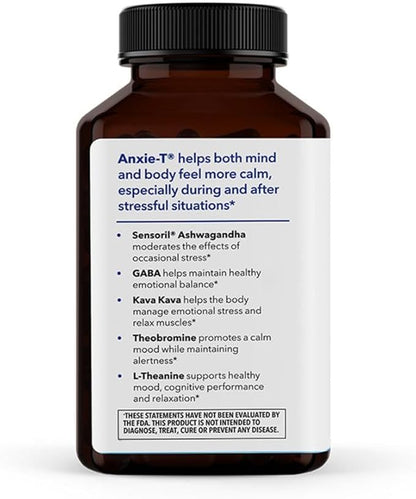 Anxie-T - Stress Relief Supplement - Supports Mood & Mental Focus - Feel Calm and Relaxed - Eases