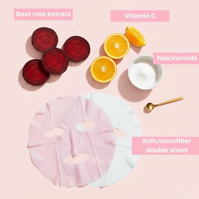 FACETORY K Beauty Face Mask Skin Care ??Radiance & Hydration Sheet Mask for Radiant Skin (5 Pack) |