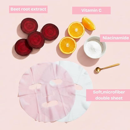FACETORY K Beauty Face Mask Skin Care ??Radiance & Hydration Sheet Mask for Radiant Skin (5 Pack) |