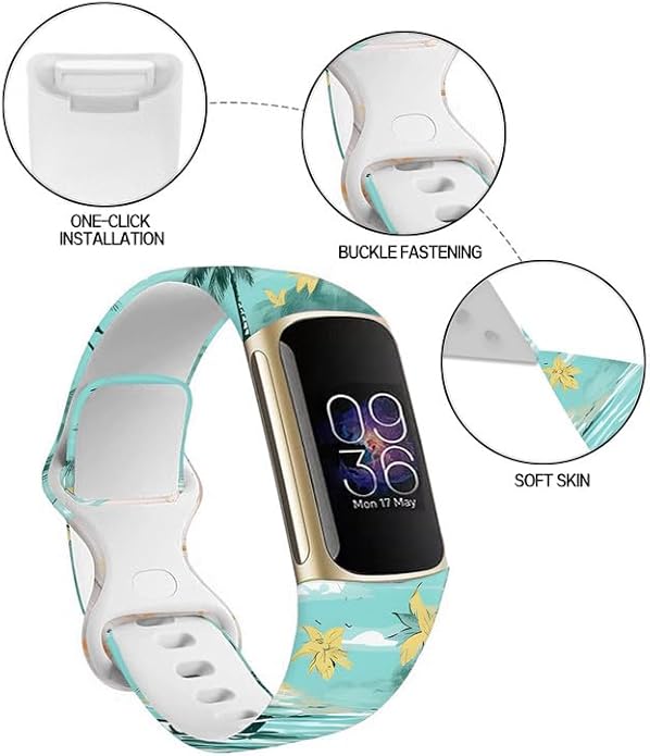 Sport Bands Compatible with Charge 6 /Charge 5 for Women Men,Soft Waterproof Replacement Straps
