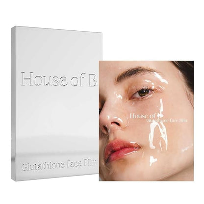 House of B Glow Glutathione 2-Step Face Film Set for Wrinkle Reduction & Skin Tone Enhancement