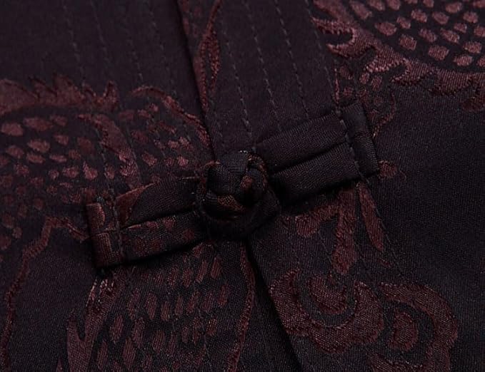 wecotton Tang Suit Men Hanfu Chinese Traditional Clothes Kung Fu Shirt Uniform Long Sleeved Coat