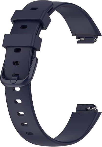 2 Pack Compatible with Fitbit Inspire 3 Bands, 15.4mm Width Soft Silicone Adjustable Sport