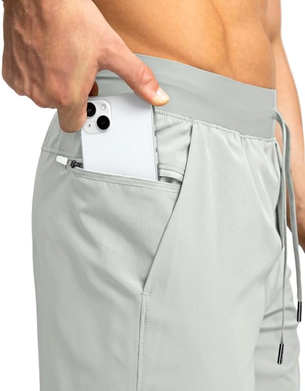 Men's Running Shorts with Zipper Pockets 9 Inch/ 7 Inch / 5 Inch Lightweight Quick Dry Gym Workout