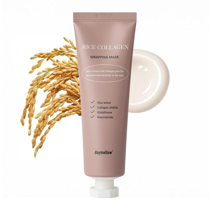 daymellow Rice Collagen Wrapping Mask 2.36 fl. oz / 70ml ??Korean Peel-Off Facial Mask with