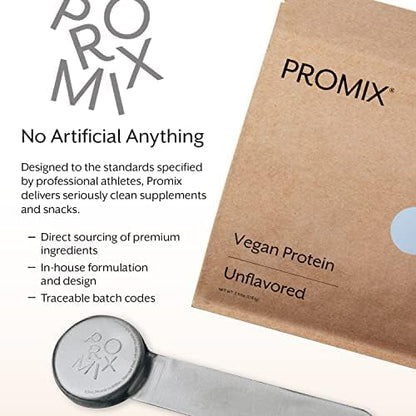 ProMix Nutrition Plant-Based Vegan Protein Powder, Unflavored - Pea Protein & Vitamin B-12 - ­Post