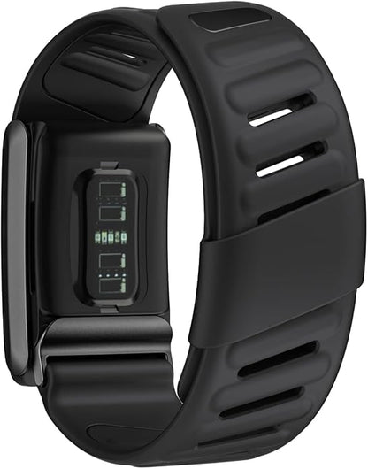 Comfort Durable Silicone Wristband Compatible with WHOOP 4.0 Band, Soft Silicone Sports Loop Strap
