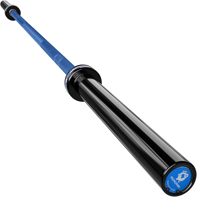 7ft Olympic Barbell, Weightlifting Barbell 28mm 45lb - 500/700/1000lbs Capacity with Smooth