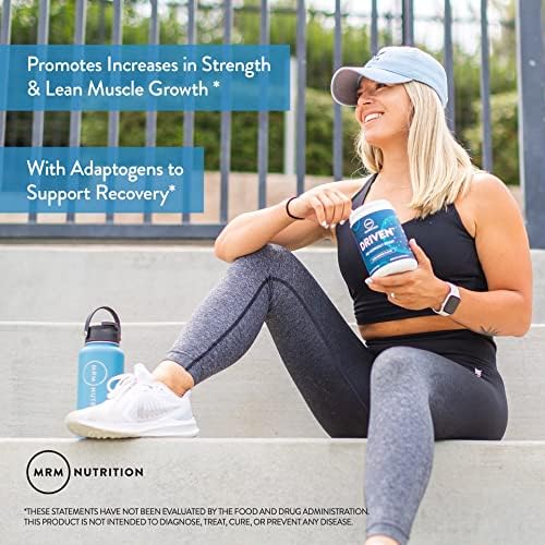 MRM Nutrition Driven Pre-Workout Powder | Mixed Berry Flavored | 125mg Caffeine | Pure Ingredients|