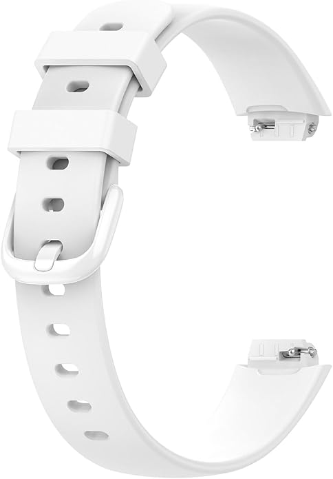 2 Pack Compatible with Fitbit Inspire 3 Bands, 15.4mm Width Soft Silicone Adjustable Sport
