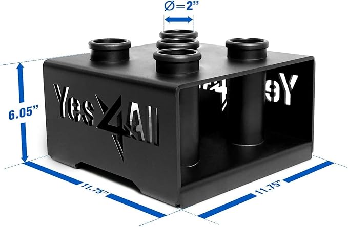 Yes4All Vertical Storage Rack, Home Gym Organizer, Barbell & Dumbbell Rack for 2-inch Olympic &