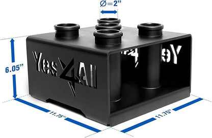 Yes4All Vertical Storage Rack, Home Gym Organizer, Barbell & Dumbbell Rack for 2-inch Olympic &