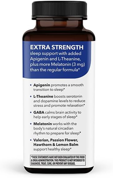 Rest-ZZZ Extra Strength - Sleep Support Supplement - Fall Asleep & Stay Asleep - Calms Nervous