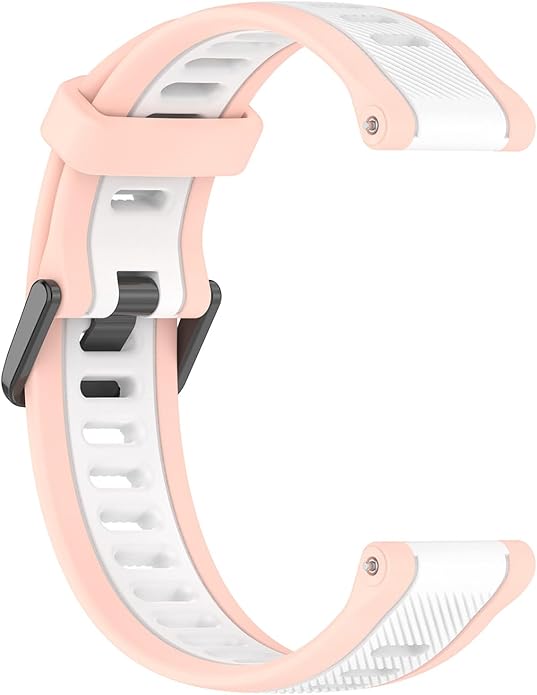 Compatible with Garmin Forerunner 165 Watch Band, 20mm Width Silicone Replacement Bands for Garmin