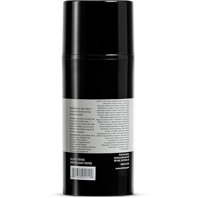 Anthony Wake Up Call, 3 Fl Oz, Face and Anti-Puffiness – Tired Skin Refresher & Moisturizer with