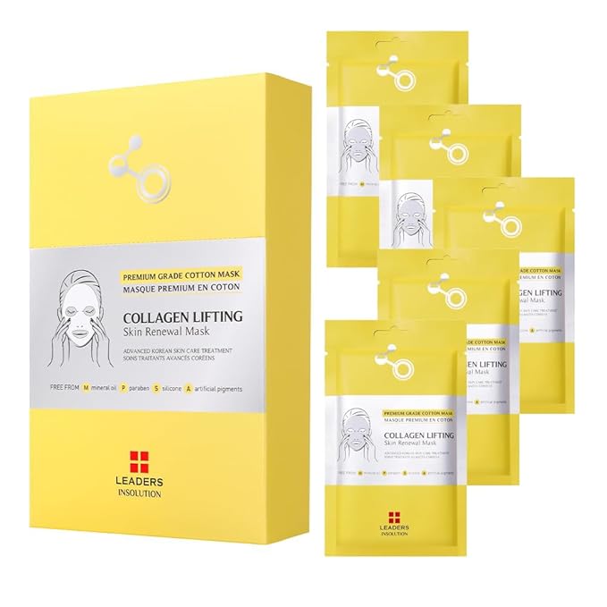Leaders Insolution Collagen Lifting Skin Renewal Mask | Marine Collagen for Firmness and Elasticity