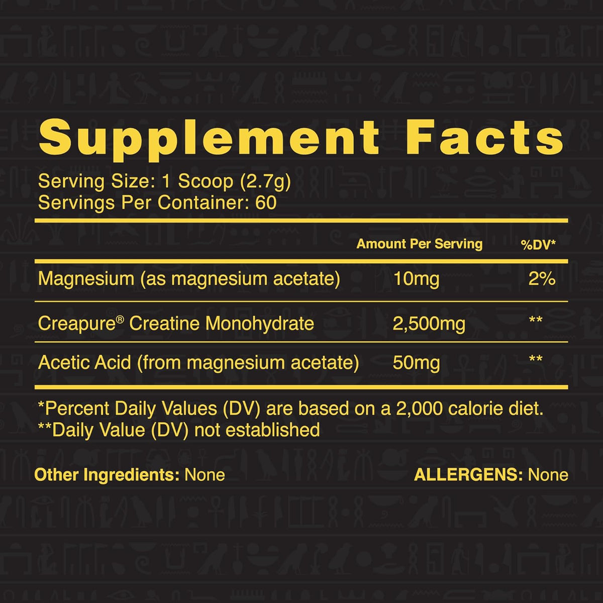 Ambrosia Atlas Creatine Monohydrate Powder | Creapure + Acetic Acid for Enhanced Absorption |