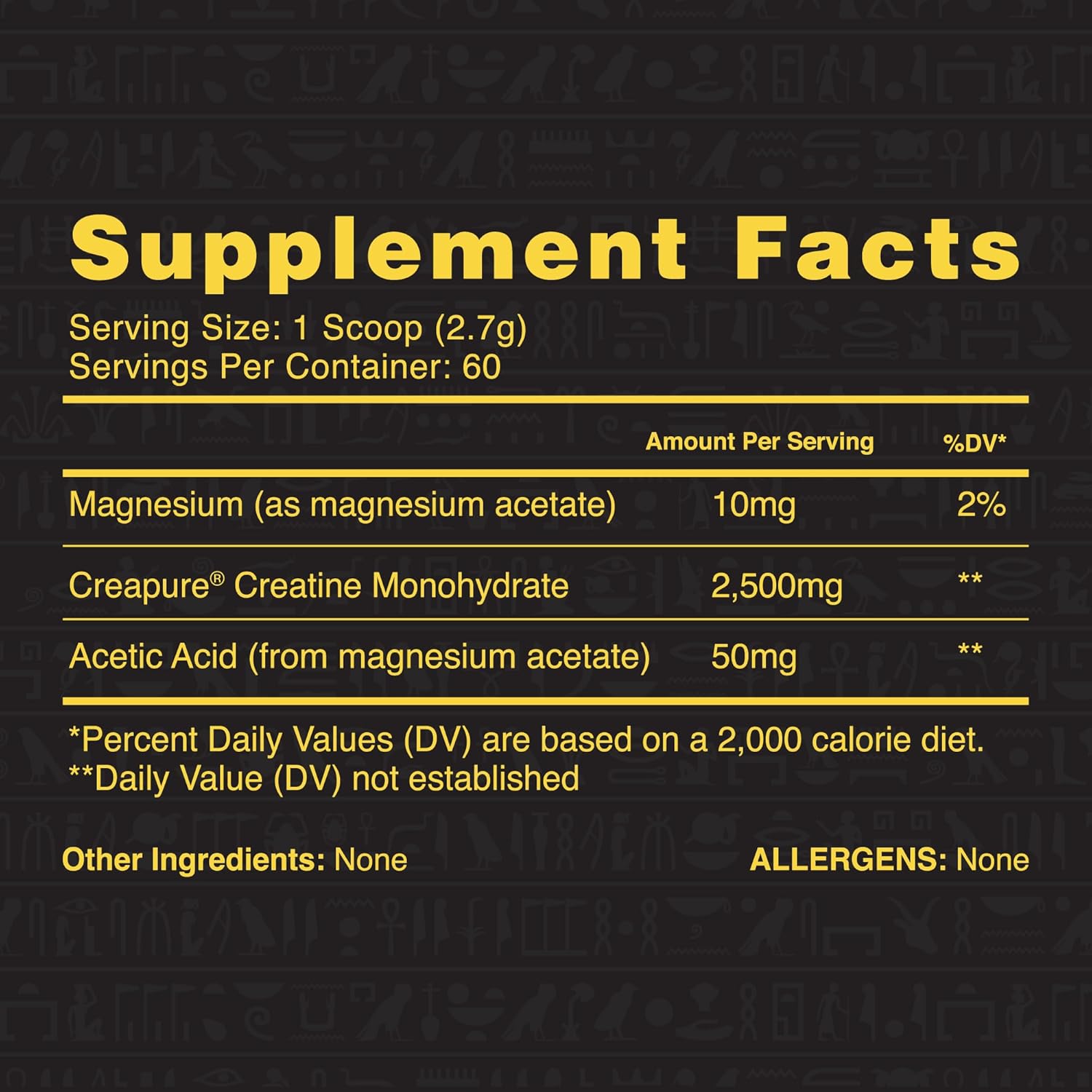 Ambrosia Atlas Creatine Monohydrate Powder | Creapure + Acetic Acid for Enhanced Absorption |