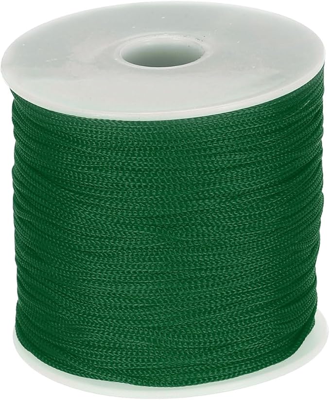 MECCANIXITY 1/16 Inch Polypropylene Rope Braided Ropes, 328ft Nylon Rope Hollow Utility Cord for