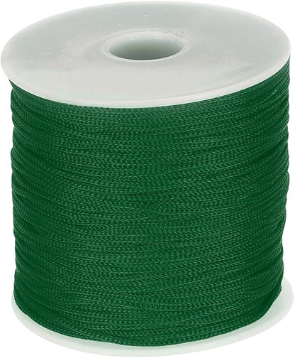 MECCANIXITY 1/16 Inch Polypropylene Rope Braided Ropes, 328ft Nylon Rope Hollow Utility Cord for