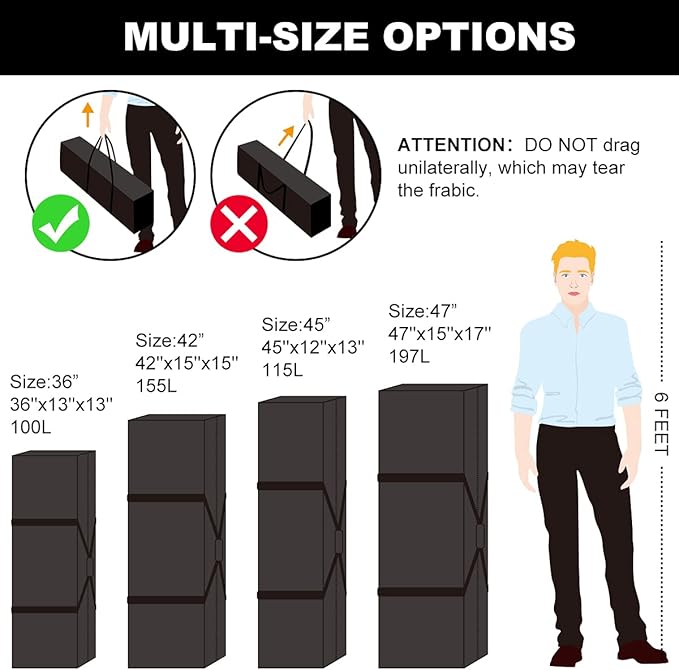 Sports Duffle Bag - Extra Large Travel Duffel Luggage Bag with Upgrade Zipper, Sturdy & Water