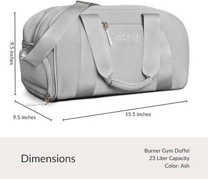 Vooray Burner Gym Duffel Bag, Gym Bag for Women and Men with Shoe Compartment, Weekender, Overnight