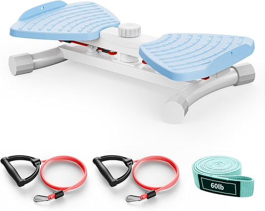 Waist Twister Ab Machine, 300 lbs Capacity Exercise Twist Board with Resistance Bands, Core Trainer