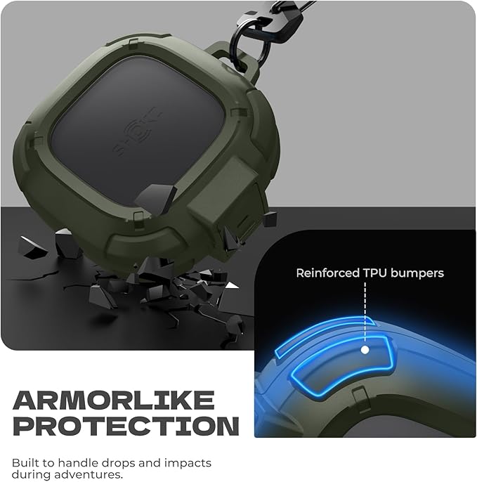 Dexnor for Shokz OpenFit 2 Case with Drop-Proof Lock, Shockproof Rugged Bumper Cases Protective