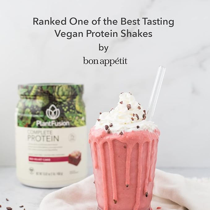 PlantFusion Complete Vegan Protein Powder - Plant Based Protein Powder With BCAAs, Digestive