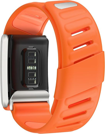 Comfort Durable Silicone Wristband Compatible with WHOOP 4.0 Band, Soft Silicone Sports Loop Strap