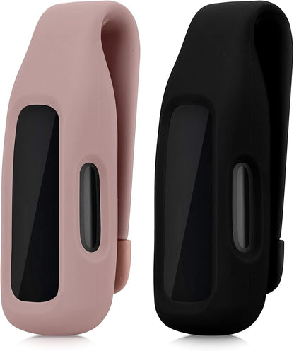 kwmobile 2X Clip Holders Compatible with Fitbit Inspire 3 / Inspire 2 / Ace 3 - Clip-On Holder