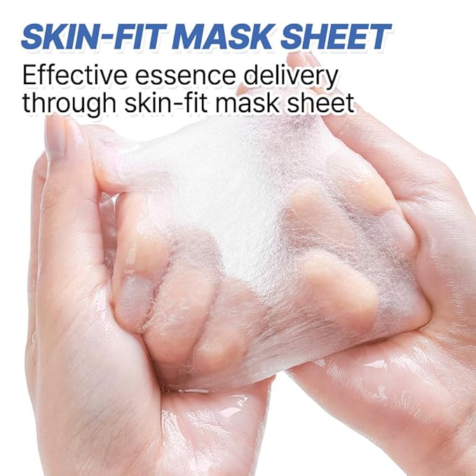 Solution Sheet Korean Collagen Face Mask for Skincare 5 Types x 2 Sets Moisturizing and Firming